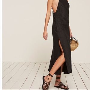 Reformation Lily dress black XS